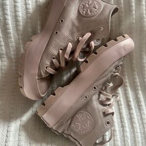 Converse Women's Chunky Sole Sneakers - Light Pink
